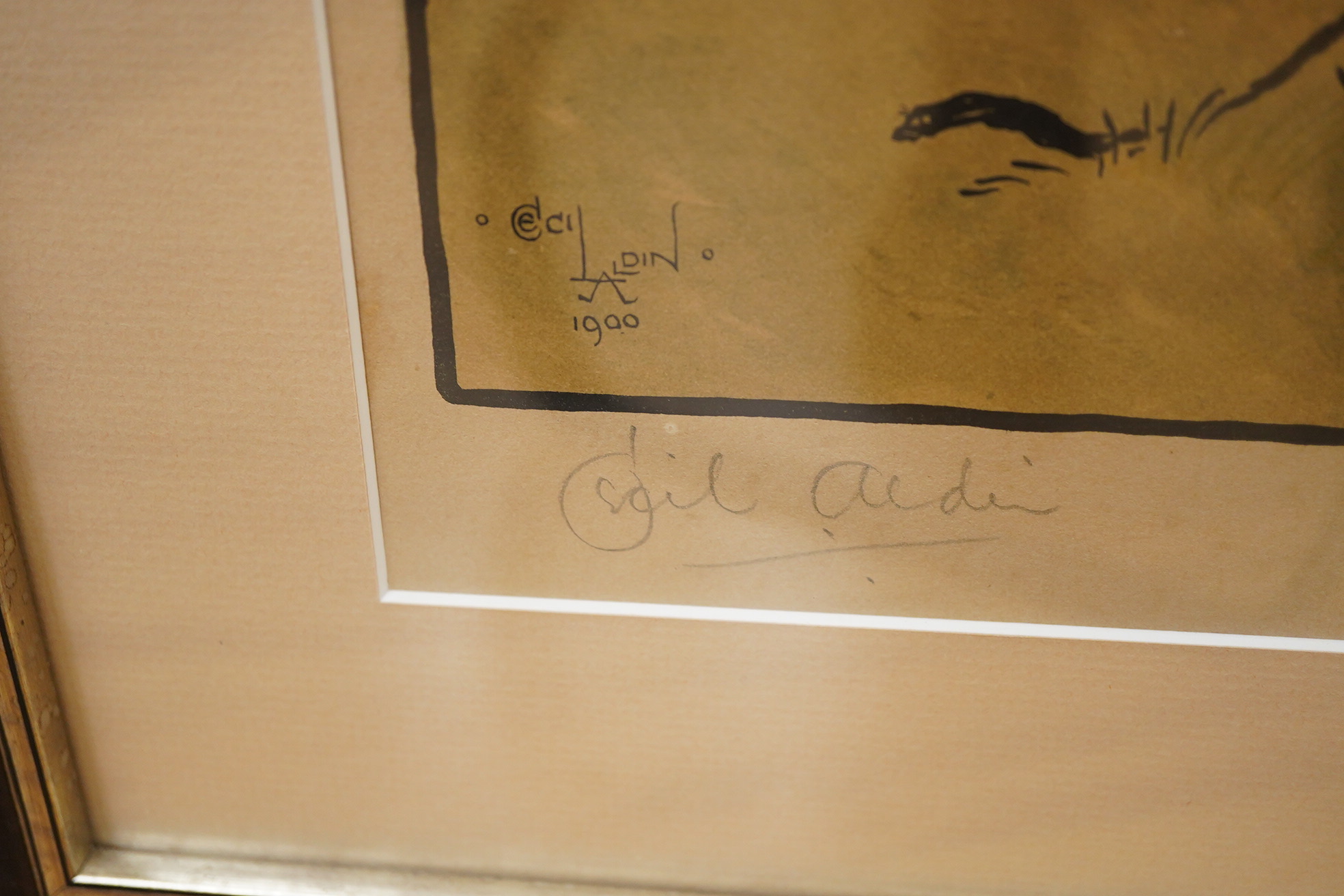 Cecil Aldin (1870-1939), Three hunting interest lithographs, copyright published by Lawrence and Bullen, Covent Garden, London, each is signed in pencil to the margin, 41 x 63cm